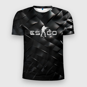 Мужская футболка 3D Slim с принтом CS GO  black chrome в городе Новоалтайск, 100% полиэстер с улучшенными характеристиками | приталенный силуэт, круглая горловина, широкие плечи, сужается к линии бедра | 