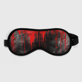 Маска для сна 3D с принтом Красная краска на черном фоне в Кировске, внешний слой — 100% полиэфир, внутренний слой — 100% хлопок, между ними — поролон |  | 