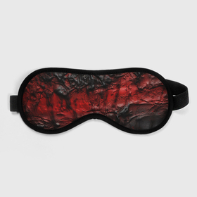 Маска для сна 3D с принтом Объемная красная черная текстура в Кировске, внешний слой — 100% полиэфир, внутренний слой — 100% хлопок, между ними — поролон |  | 