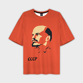 Мужская футболка oversize 3D с принтом СССР Ленин жив в Курске,  |  | 