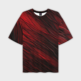 Мужская футболка oversize 3D с принтом Black red  texture в Тюмени,  |  | 