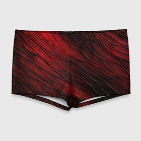 Мужские купальные плавки 3D с принтом Black red  texture в Екатеринбурге, Полиэстер 85%, Спандекс 15% |  | 