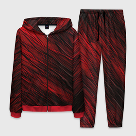 Мужской костюм 3D с принтом Black red  texture в Екатеринбурге, 100% полиэстер | Манжеты и пояс оформлены тканевой резинкой, двухслойный капюшон со шнурком для регулировки, карманы спереди | 