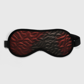 Маска для сна 3D с принтом Красно черная волнистая текстура в Кировске, внешний слой — 100% полиэфир, внутренний слой — 100% хлопок, между ними — поролон |  | 