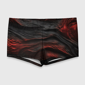 Мужские купальные плавки 3D с принтом Black   red texture в Екатеринбурге, Полиэстер 85%, Спандекс 15% |  | 
