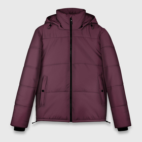 Мужская зимняя куртка 3D с принтом Глубокий тёмно пурпурный в Новосибирске, верх — 100% полиэстер; подкладка — 100% полиэстер; утеплитель — 100% полиэстер | длина ниже бедра, свободный силуэт Оверсайз. Есть воротник-стойка, отстегивающийся капюшон и ветрозащитная планка. 

Боковые карманы с листочкой на кнопках и внутренний карман на молнии. | 