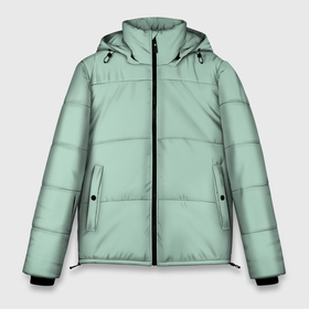 Мужская зимняя куртка 3D с принтом Серо зеленый однотонный в Тюмени, верх — 100% полиэстер; подкладка — 100% полиэстер; утеплитель — 100% полиэстер | длина ниже бедра, свободный силуэт Оверсайз. Есть воротник-стойка, отстегивающийся капюшон и ветрозащитная планка. 

Боковые карманы с листочкой на кнопках и внутренний карман на молнии. | 