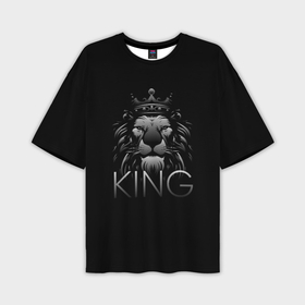 Мужская футболка oversize 3D с принтом Lion like a king в Тюмени,  |  | 