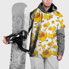 Накидка на куртку 3D с принтом Yellow ducklings в Кировске, 100% полиэстер |  | 