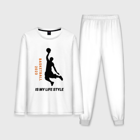 Мужская пижама с лонгсливом хлопок с принтом Баскетбол 2023 в Тюмени,  |  | 