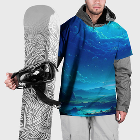 Накидка на куртку 3D с принтом Фантастический космос в Курске, 100% полиэстер |  | 