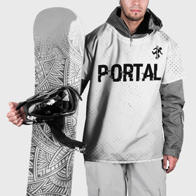 Накидка на куртку 3D с принтом Portal glitch на светлом фоне: символ сверху в Белгороде, 100% полиэстер |  | Тематика изображения на принте: 