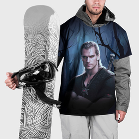 Накидка на куртку 3D с принтом Ведьмак   Генри Кавилл , 100% полиэстер |  | 