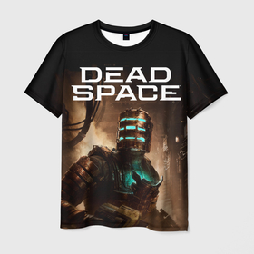 Мужская футболка 3D с принтом Мертвый космос в Петрозаводске, 100% полиэфир | прямой крой, круглый вырез горловины, длина до линии бедер | 
