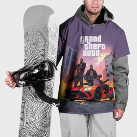 Накидка на куртку 3D с принтом Grand Theft Auto   game в Новосибирске, 100% полиэстер |  | 