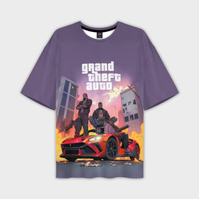 Мужская футболка oversize 3D с принтом Grand Theft Auto   game в Курске,  |  | 