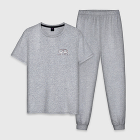 Мужская пижама хлопок с принтом Infiniti G37 Stance V3 в Кировске, 100% хлопок | брюки и футболка прямого кроя, без карманов, на брюках мягкая резинка на поясе и по низу штанин
 | 