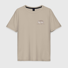 Мужская футболка хлопок Oversize с принтом Infiniti G37 Stance V4 , 100% хлопок | свободный крой, круглый ворот, “спинка” длиннее передней части | 