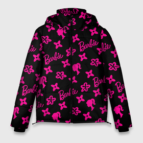 Мужская зимняя куртка 3D с принтом Барби паттерн черно розовый в Белгороде, верх — 100% полиэстер; подкладка — 100% полиэстер; утеплитель — 100% полиэстер | длина ниже бедра, свободный силуэт Оверсайз. Есть воротник-стойка, отстегивающийся капюшон и ветрозащитная планка. 

Боковые карманы с листочкой на кнопках и внутренний карман на молнии. | 