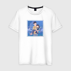Мужская футболка хлопок с принтом Дорама Начало: арт в Курске, 100% хлопок | прямой крой, круглый вырез горловины, длина до линии бедер, слегка спущенное плечо. | 