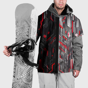 Накидка на куртку 3D с принтом Киберпанк стена в Петрозаводске, 100% полиэстер |  | Тематика изображения на принте: 