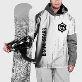Накидка на куртку 3D с принтом Brawl Stars glitch на светлом фоне: надпись, символ в Тюмени, 100% полиэстер |  | Тематика изображения на принте: 