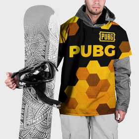 Накидка на куртку 3D с принтом PUBG   gold gradient: символ сверху в городе Новоалтайск, 100% полиэстер |  | 