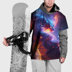 Накидка на куртку 3D с принтом Туманность дракона в Петрозаводске, 100% полиэстер |  | Тематика изображения на принте: 