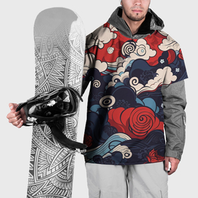 Накидка на куртку 3D с принтом Узоры в Японском  стиле в Петрозаводске, 100% полиэстер |  | Тематика изображения на принте: 
