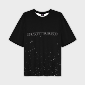 Мужская футболка oversize 3D с принтом Disturbed stars в Петрозаводске,  |  | Тематика изображения на принте: 
