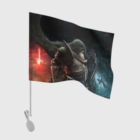 Флаг для автомобиля с принтом The lords of the fallen  между мирами в Санкт-Петербурге, 100% полиэстер | Размер: 30*21 см | 