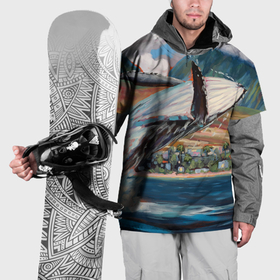 Накидка на куртку 3D с принтом Лахайна   Балет Кита в Петрозаводске, 100% полиэстер |  | Тематика изображения на принте: 