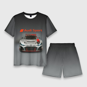 Мужской костюм с шортами 3D с принтом Audi sport   racing car   extreme ,  |  | Тематика изображения на принте: 