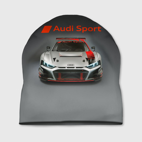 Шапка 3D с принтом Audi sport   racing car   extreme в Санкт-Петербурге, 100% полиэстер | универсальный размер, печать по всей поверхности изделия | 