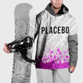 Накидка на куртку 3D с принтом Placebo rock legends: символ сверху в Петрозаводске, 100% полиэстер |  | 