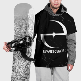 Накидка на куртку 3D с принтом Evanescence glitch на темном фоне в Курске, 100% полиэстер |  | 