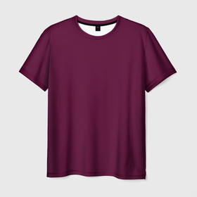 Мужская футболка 3D с принтом Очень глубокий красно пурпурный в Екатеринбурге, 100% полиэфир | прямой крой, круглый вырез горловины, длина до линии бедер | Тематика изображения на принте: 