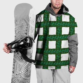 Накидка на куртку 3D с принтом Зеленые змейки , 100% полиэстер |  | Тематика изображения на принте: 