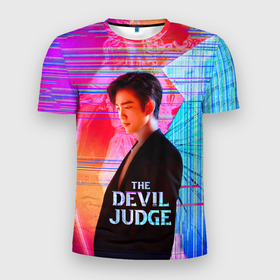 Мужская футболка 3D Slim с принтом The Devil Judge: Kim Ga On в Кировске, 100% полиэстер с улучшенными характеристиками | приталенный силуэт, круглая горловина, широкие плечи, сужается к линии бедра | 