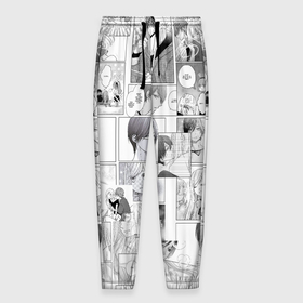 Мужские брюки 3D с принтом Моя любовь 999 уровня к Ямаде   манга в Курске, 100% полиэстер | манжеты по низу, эластичный пояс регулируется шнурком, по бокам два кармана без застежек, внутренняя часть кармана из мелкой сетки | 