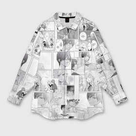 Мужская рубашка oversize 3D с принтом Моя любовь 999 уровня к Ямаде   манга в Кировске,  |  | Тематика изображения на принте: 