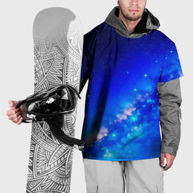 Накидка на куртку 3D с принтом Космос млечный путь , 100% полиэстер |  | 