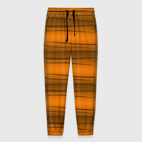 Мужские брюки 3D с принтом Текстура бревна горизонтальные в Тюмени, 100% полиэстер | манжеты по низу, эластичный пояс регулируется шнурком, по бокам два кармана без застежек, внутренняя часть кармана из мелкой сетки | 