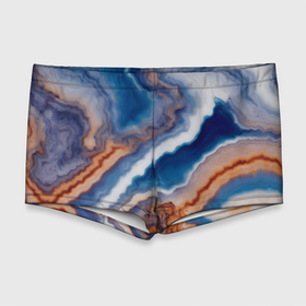 Мужские купальные плавки 3D с принтом волнистая разноцветная яшма в Тюмени, Полиэстер 85%, Спандекс 15% |  | Тематика изображения на принте: 