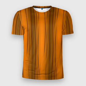 Мужская футболка 3D Slim с принтом Текстура бревна вертикальные в Белгороде, 100% полиэстер с улучшенными характеристиками | приталенный силуэт, круглая горловина, широкие плечи, сужается к линии бедра | 