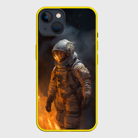 Чехол для iPhone 14 с принтом огонь в космосе в Белгороде,  |  | 