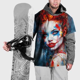 Накидка на куртку 3D с принтом Clown girl в Курске, 100% полиэстер |  | Тематика изображения на принте: 