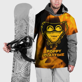 Накидка на куртку 3D с принтом Poppy Playtime   gold gradient в Курске, 100% полиэстер |  | 