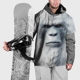 Накидка на куртку 3D с принтом Снежный человек , 100% полиэстер |  | Тематика изображения на принте: 