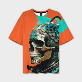 Мужская футболка oversize 3D с принтом Art skull   irezumi    Japan в Екатеринбурге,  |  | 